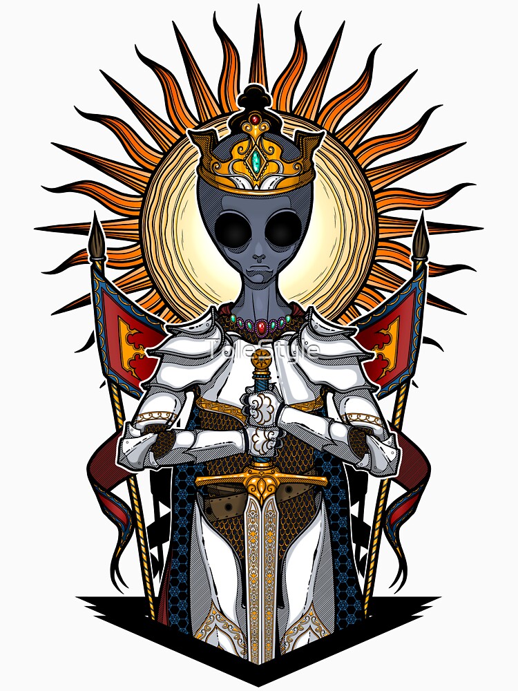 The alien King Arthur - Color version by ToleStyle T-Shirts, Hoodie, Sweatshirt | BlankRebels.com (Image 3)