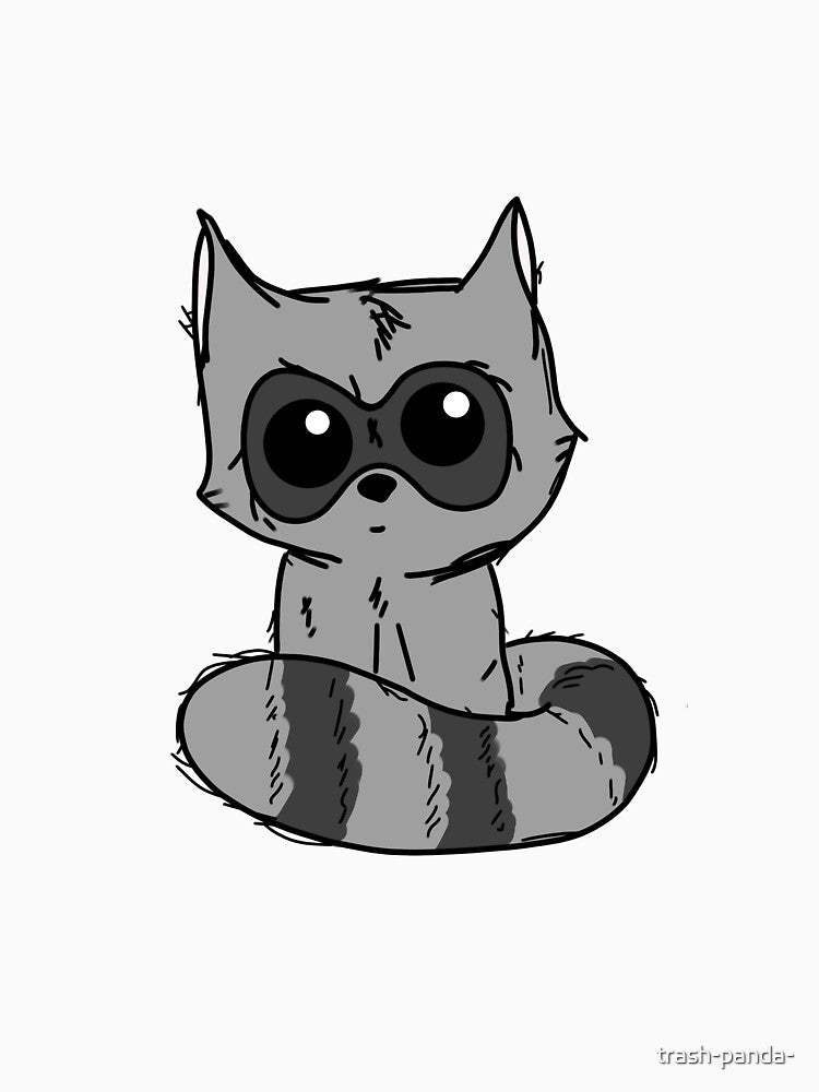 Raccoon by trash-panda- T-Shirts, Hoodie, Sweatshirt | BlankRebels.com (Image 3)
