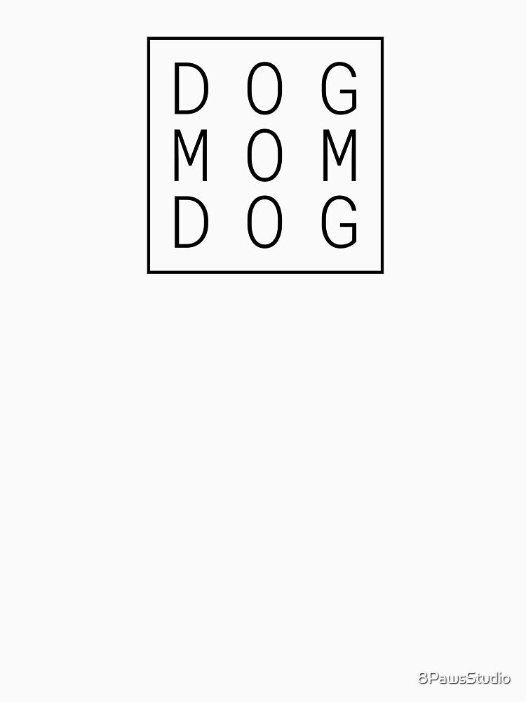 Dog Mom - Minimalist Black Type in a Square - Boxed by 8PawsStudio T-Shirts, Hoodie, Sweatshirt | BlankRebels.com (Image 3)