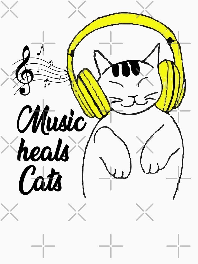 Music heals cats by BhavikaPareek T-Shirts, Hoodie, Sweatshirt | BlankRebels.com (Image 3)