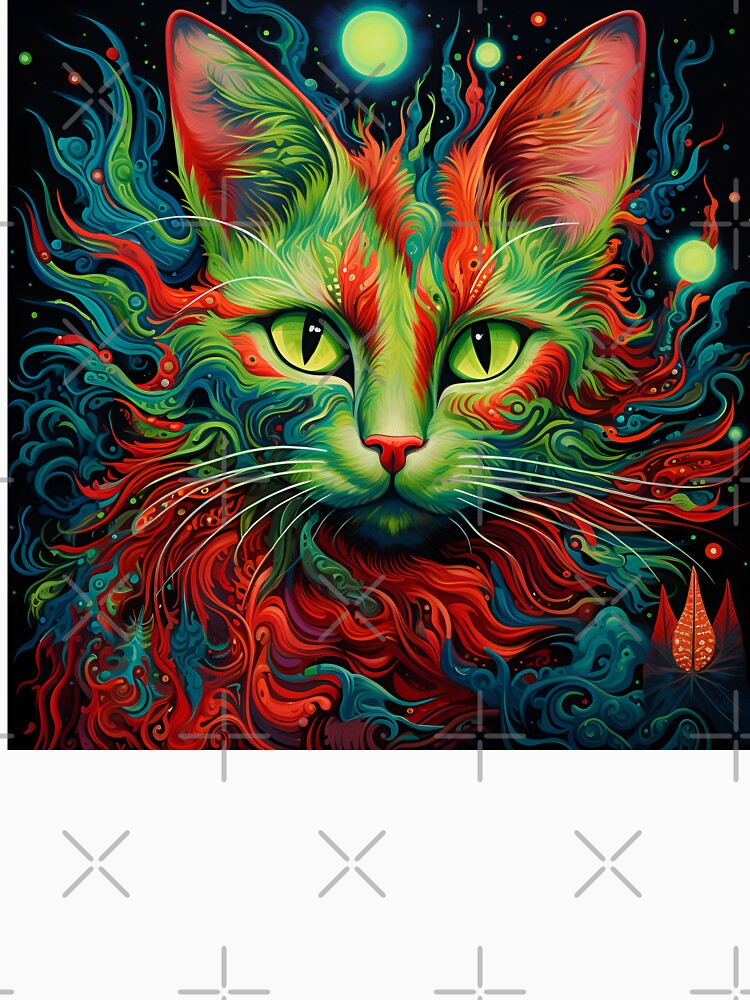 Trippy holiday cat print by dcrc T-Shirts, Hoodie, Sweatshirt | BlankRebels.com (Image 3)