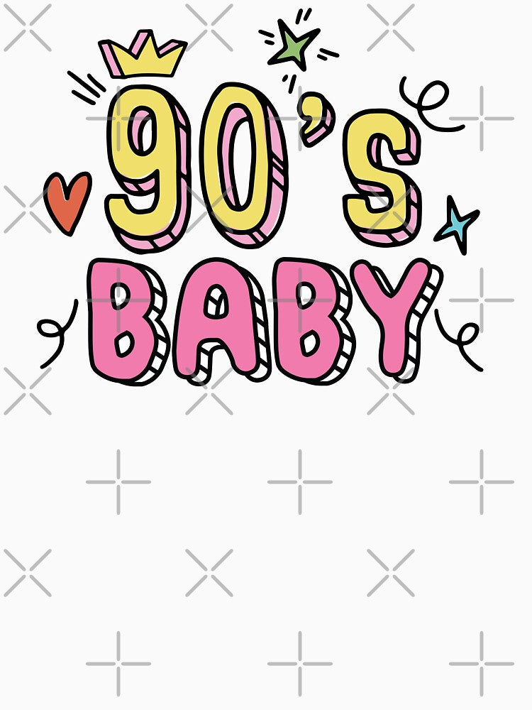 90'S Baby Birthday Doodle Typography by bolimj T-Shirts, Hoodie, Sweatshirt | BlankRebels.com (Image 3)