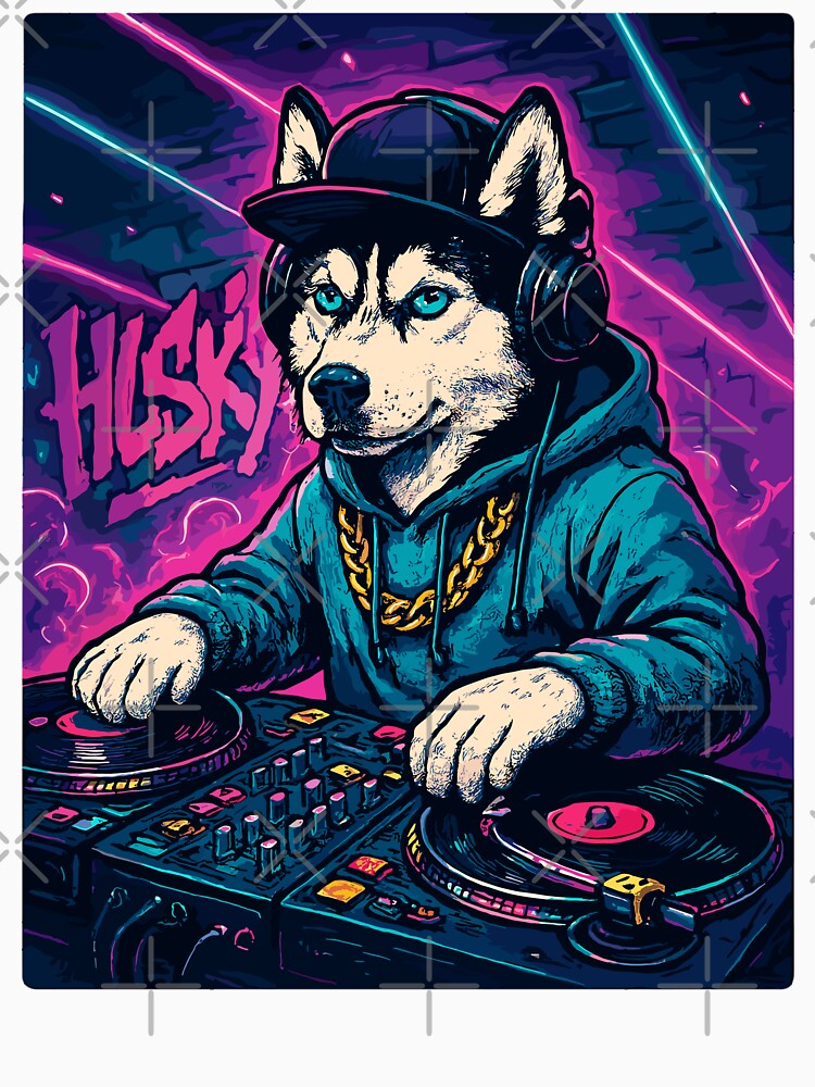 Husky DJ – Urban Streetwear Club Gift by Pineapple-Tree T-Shirts, Hoodie, Sweatshirt | BlankRebels.com (Image 3)