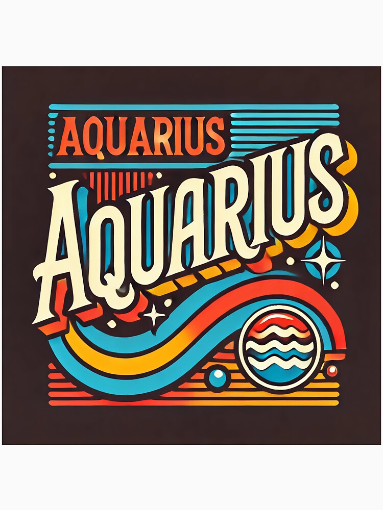 Aquarius Retro Star Sign by Sototos® ⭐⭐⭐⭐⭐ T-Shirts, Hoodie, Sweatshirt | BlankRebels.com (Image 3)