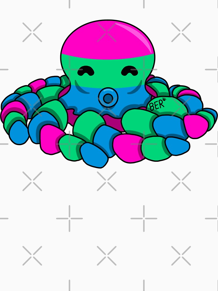 Polysexual Pride Fidget Octopus by SentABear T-Shirts, Hoodie, Sweatshirt | BlankRebels.com (Image 3)