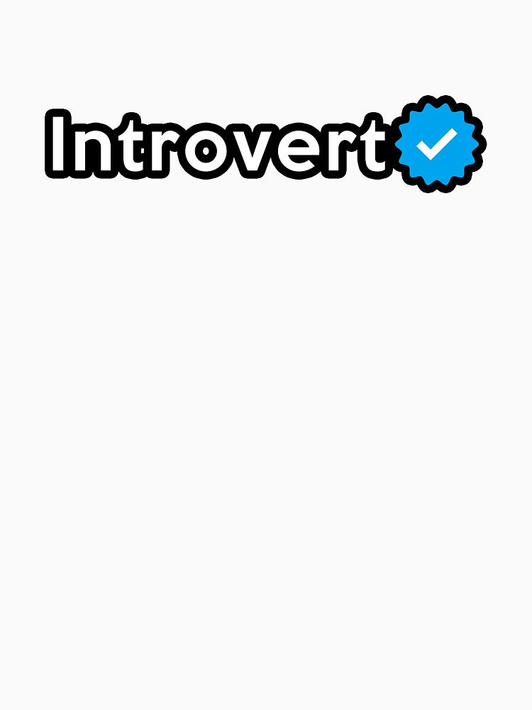 Introvert Funny Typography by Pixel & Petal T-Shirts, Hoodie, Sweatshirt | BlankRebels.com (Image 3)