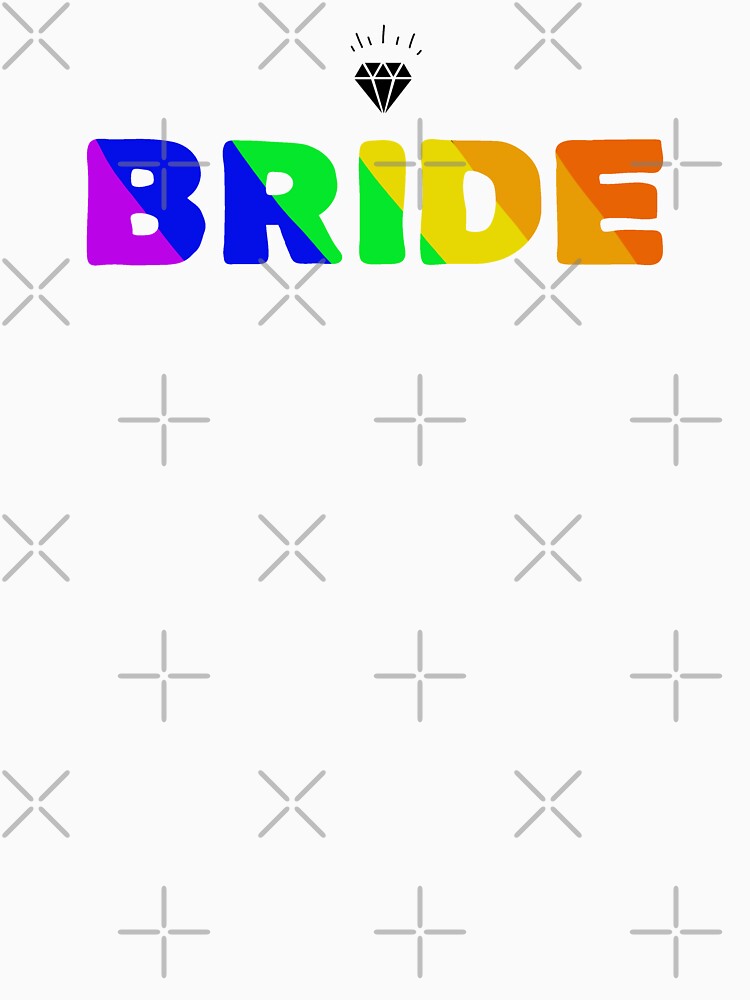 lgbtq wedding rainbow bride by Tropoid T-Shirts, Hoodie, Sweatshirt | BlankRebels.com (Image 3)