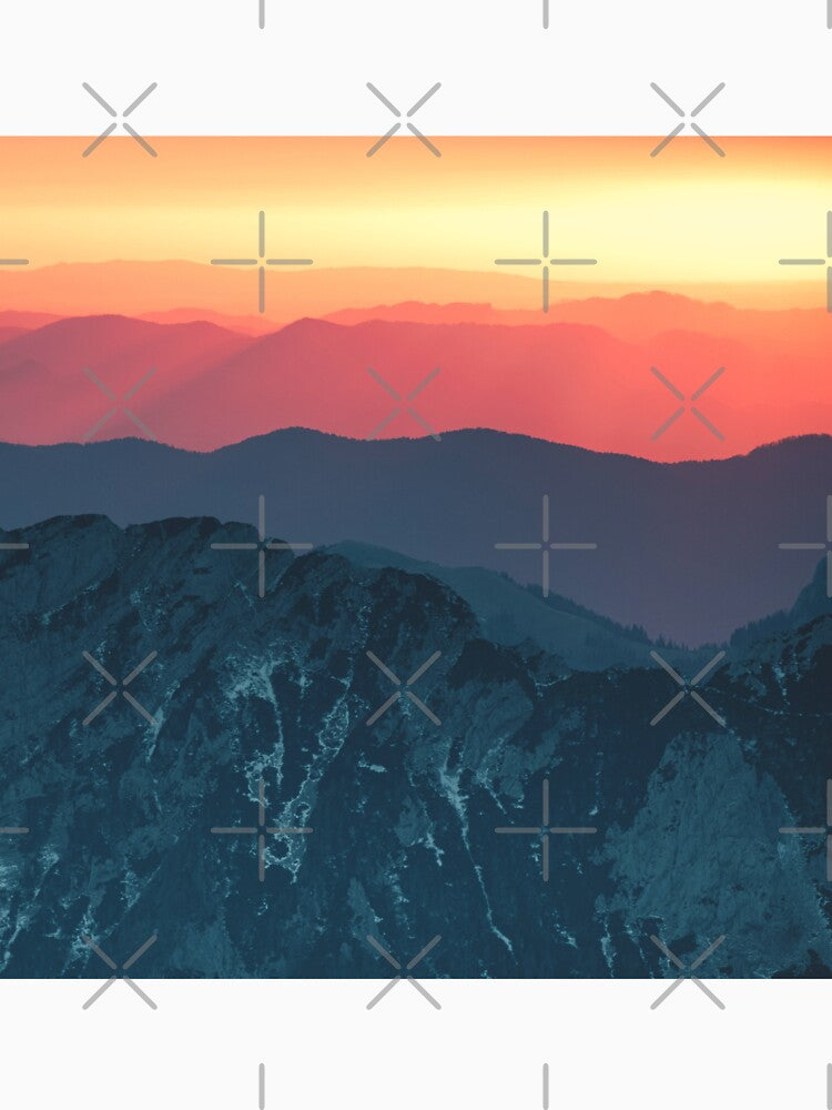 Sunset and The Mountains, Adventure is Calling, Cool Outdoors Art by Nature-Arts T-Shirts, Hoodie, Sweatshirt (Image 3)