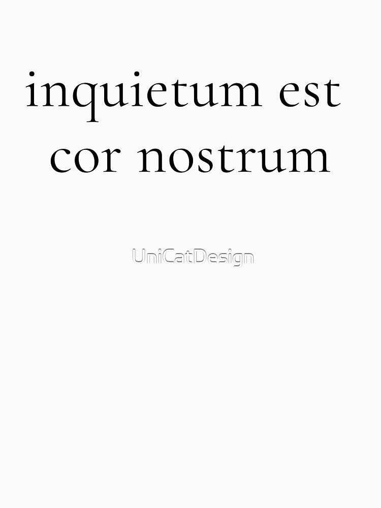Inquietum – Augustinian Typography Hoodie by UniCatDesign T-Shirts, Sweatshirt | BlankRebels.com (Image 3)