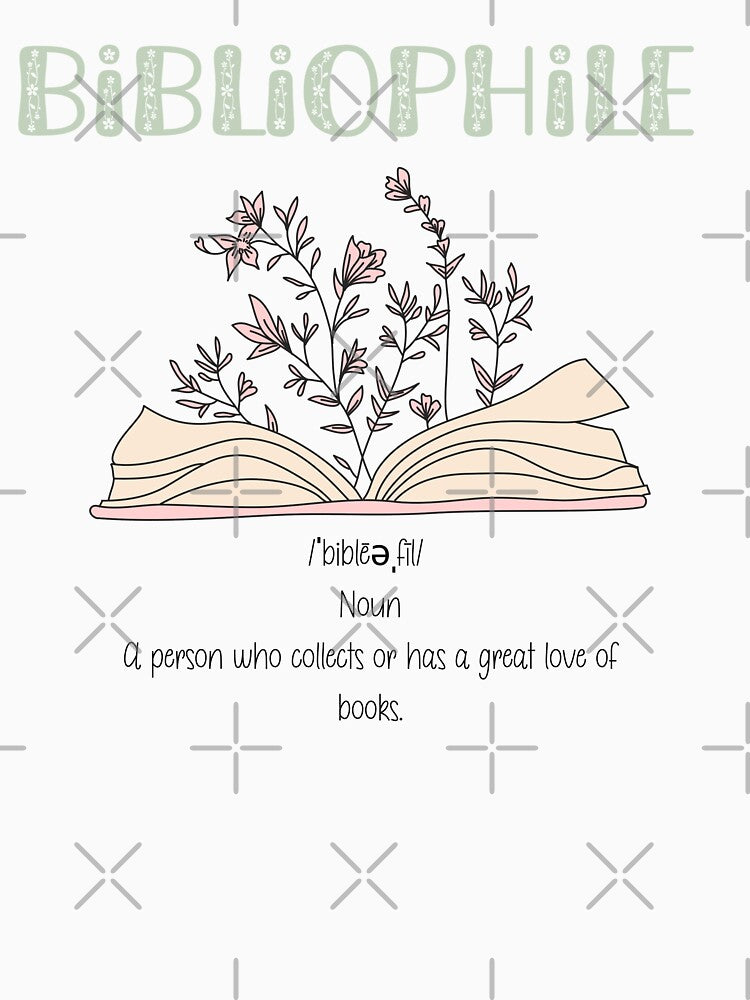 Bibliophile with Open Flower Book and Definition by Pinkmagenta T-Shirts, Hoodie, Sweatshirt | BlankRebels.com (Image 3)