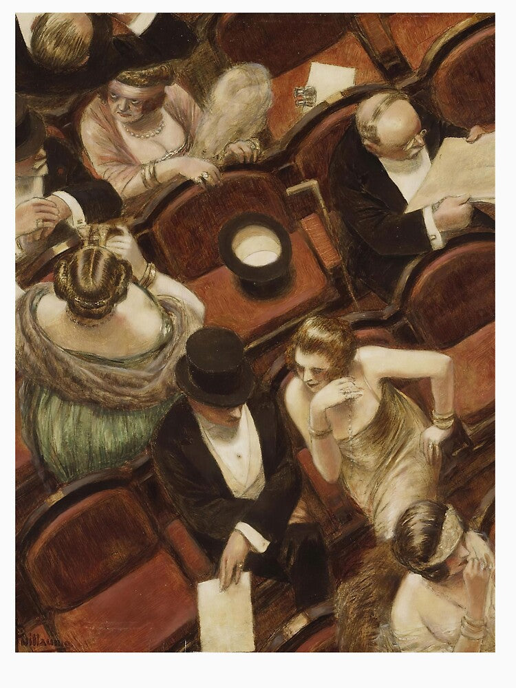 A Night at The Theatre | Restored Vintage Oil Painting by archerfield T-Shirts, Hoodie, Sweatshirt (Image 3)