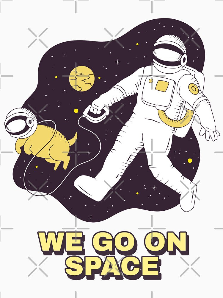 Astronaut Space Dog Walking by Blok45 T-Shirts, Hoodie, Sweatshirt | BlankRebels.com (Image 3)