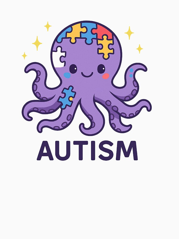 Autism Octopus – Neurodivergent & Proud by Feral & Stellar T-Shirts, Hoodie, Sweatshirt | BlankRebels.com (Image 3)