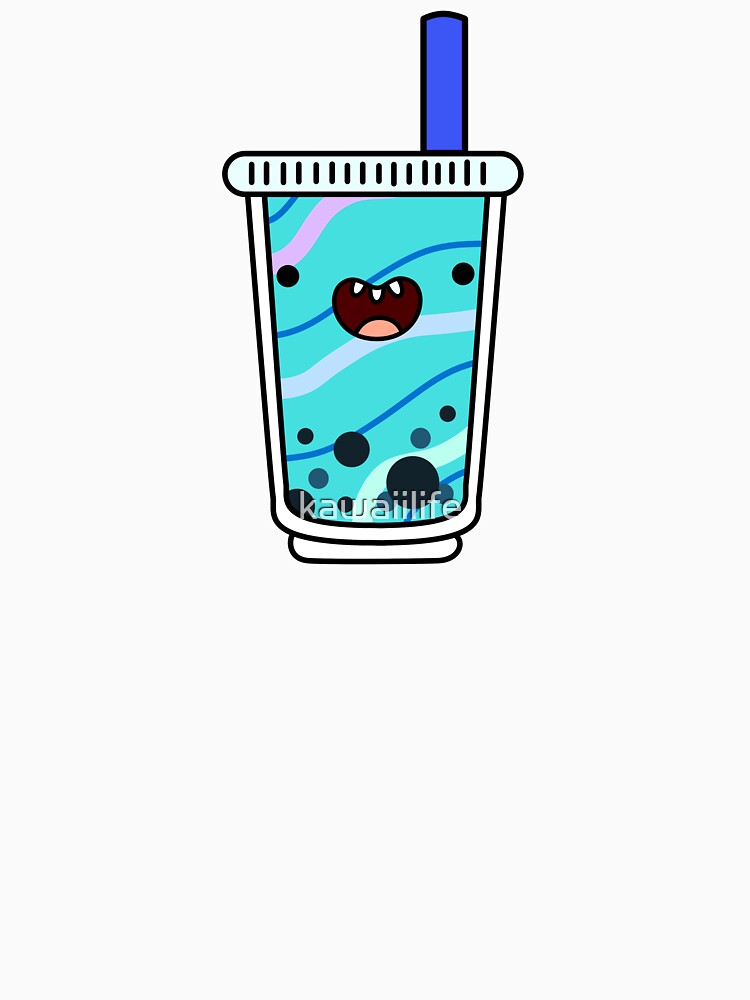 Kawaii Blue Boba Tea by kawaiilife T-Shirts, Hoodie, Sweatshirt | BlankRebels.com (Image 3)