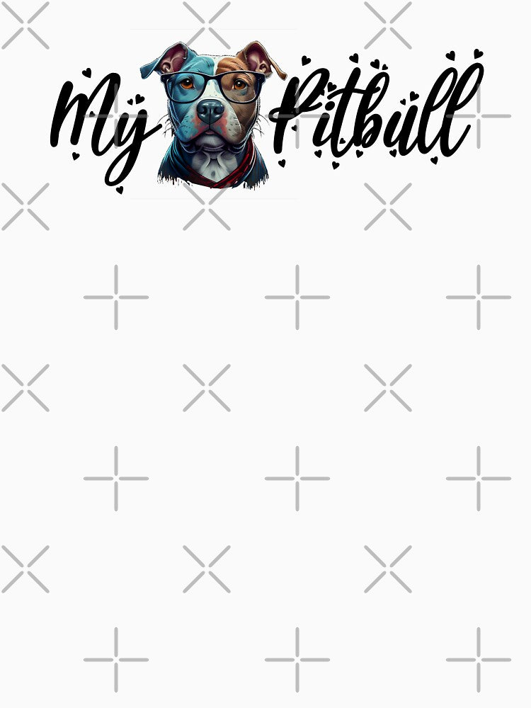 Stickers dog pitbull with glasses funny cute decorative pitbull for dog lovers by RSDESIGNSteam T-Shirts,... (Image 3)