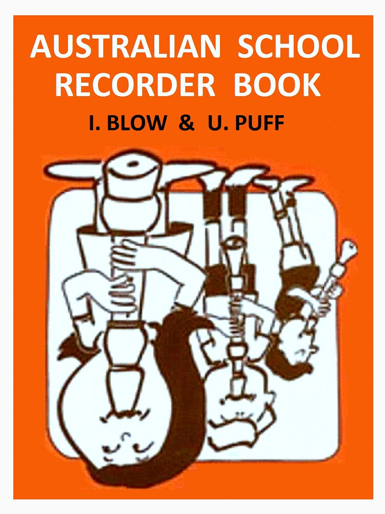 Australian School Recorder Book Cover by Liberty Lists