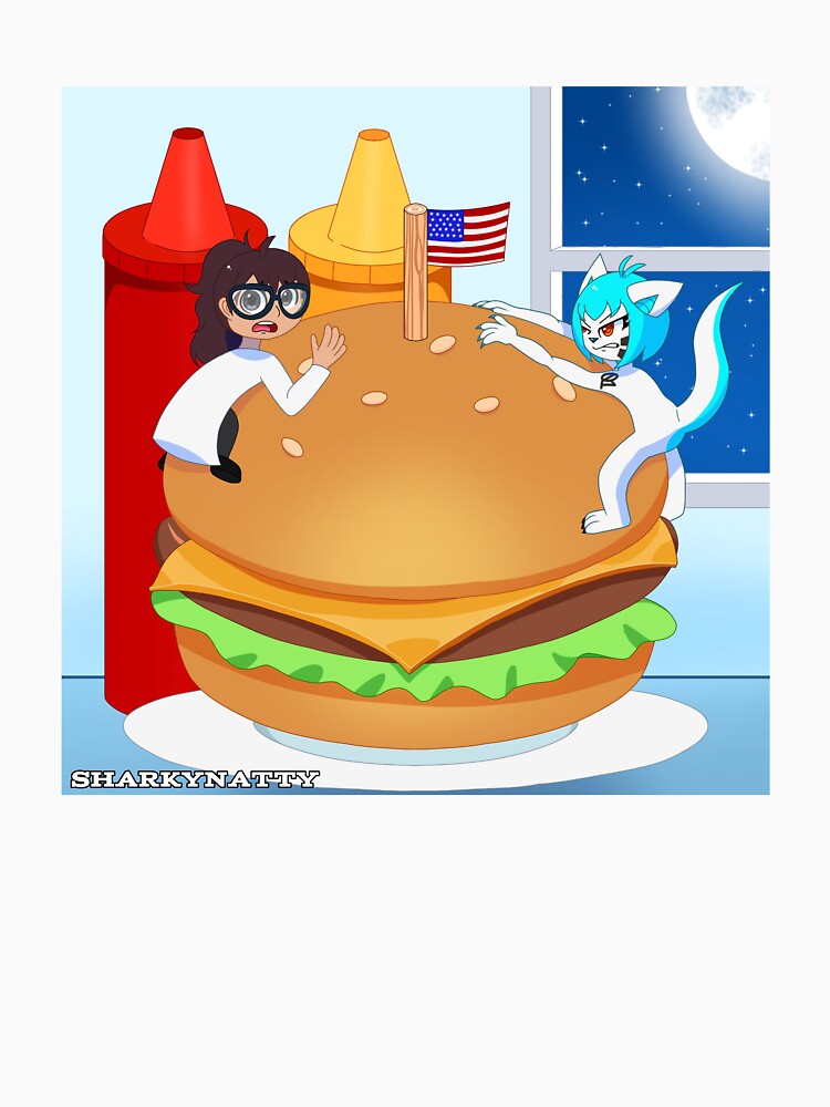 Burger by Sharkynatty T-Shirts, Hoodie, Sweatshirt | BlankRebels.com (Image 3)