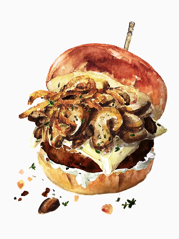 Mushroom Beef Burger by HarryJo1525017 T-Shirts, Hoodie, Sweatshirt | BlankRebels.com (Image 3)