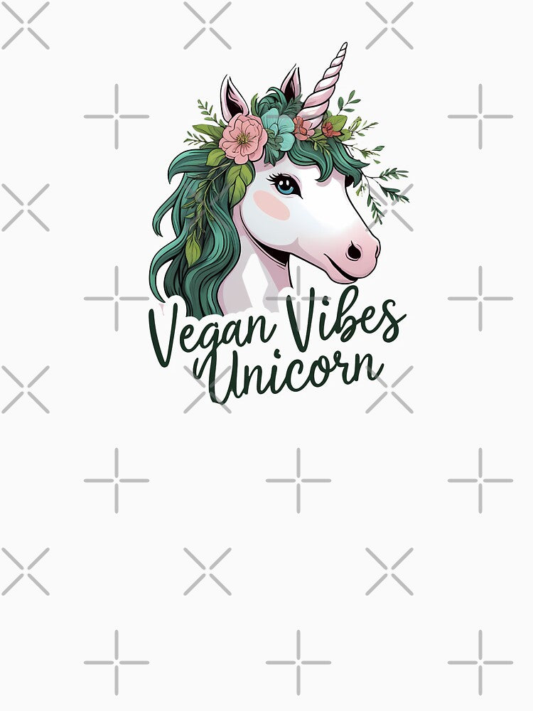 Vegan Vibes Unicorn by zoughlal T-Shirts, Hoodie, Sweatshirt | BlankRebels.com (Image 3)