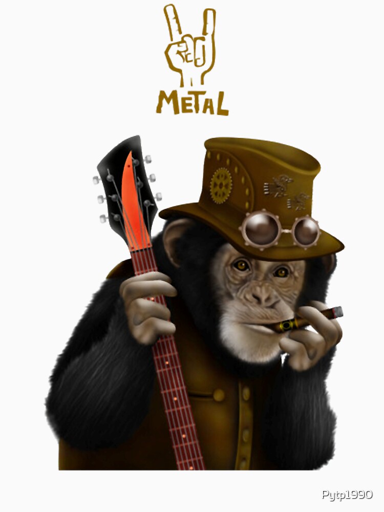 Rocker Guitarist Hippie Ape by Pytp1990