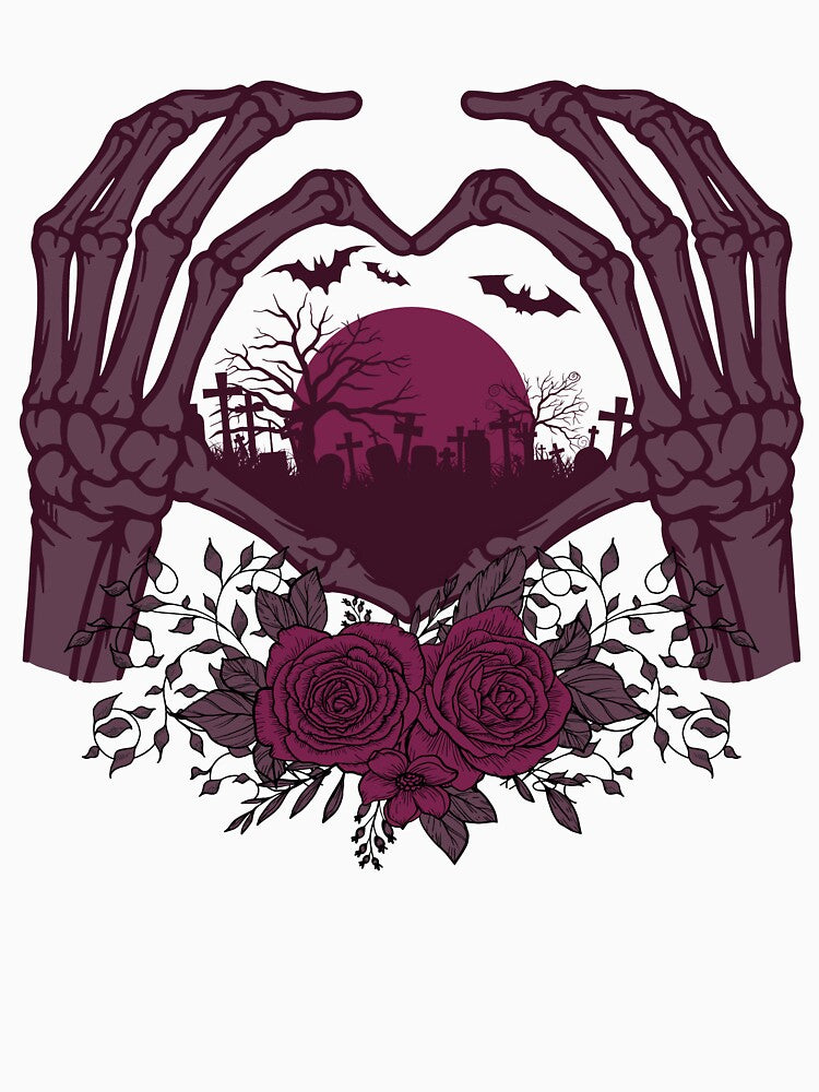Skeleton Hand With Rose Halloween by Bemumd-art T-Shirts, Hoodie, Sweatshirt | BlankRebels.com (Image 3)