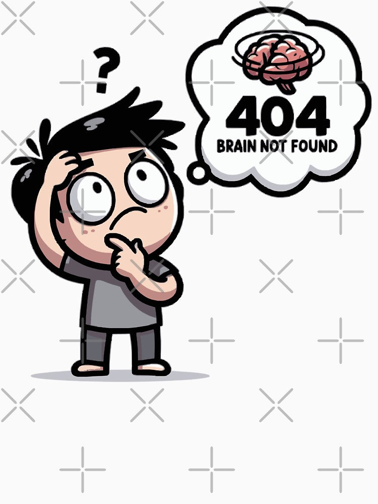 404 Brain Not Found by Tw1nsAIArt T-Shirts, Hoodie, Sweatshirt | BlankRebels.com (Image 3)