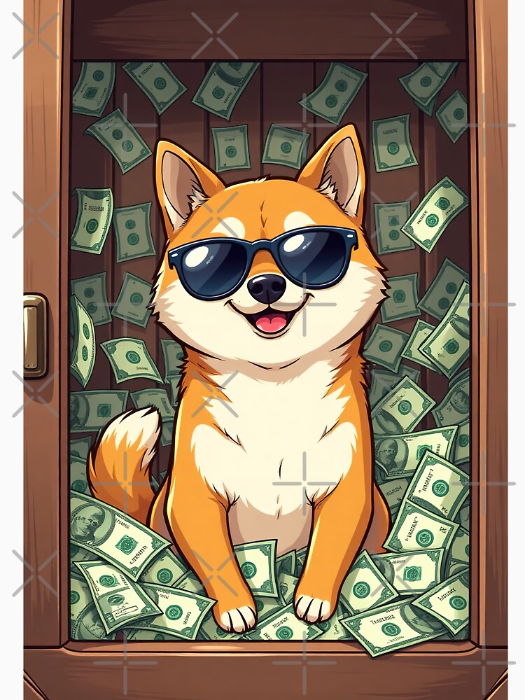 Shiba Inu Crypto Asset – Kennel Filled with Money by RK - Shop T-Shirts, Hoodie, Sweatshirt | BlankRebels.com (Image 3)