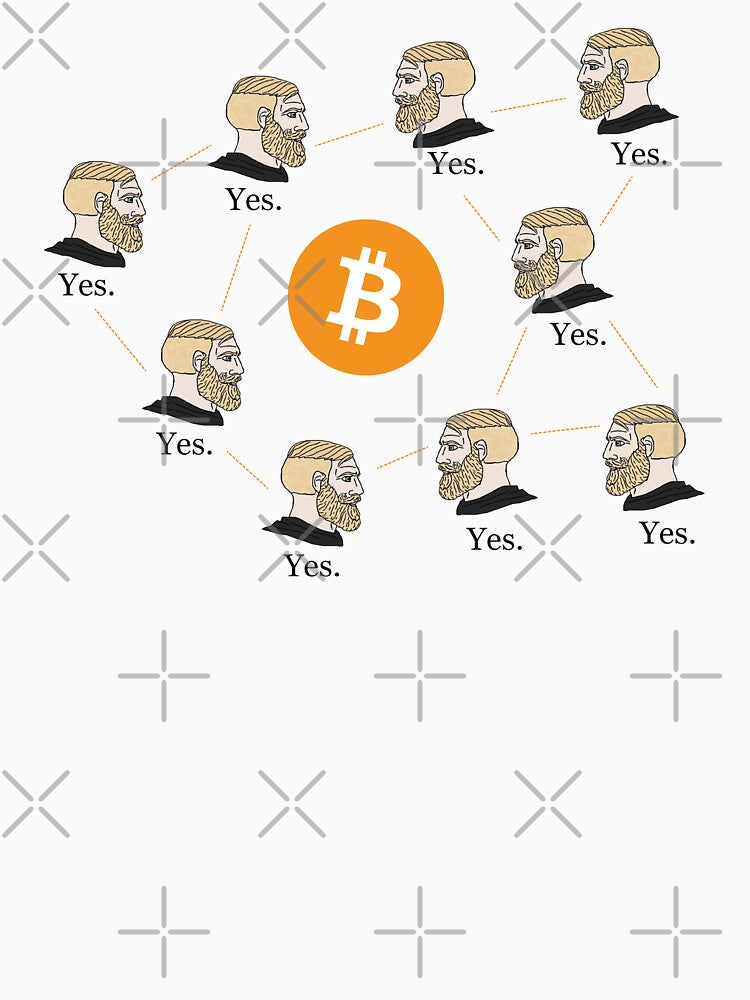 Chad Face Bitcoin Meme by CyberRex T-Shirts, Hoodie, Sweatshirt | BlankRebels.com (Image 3)