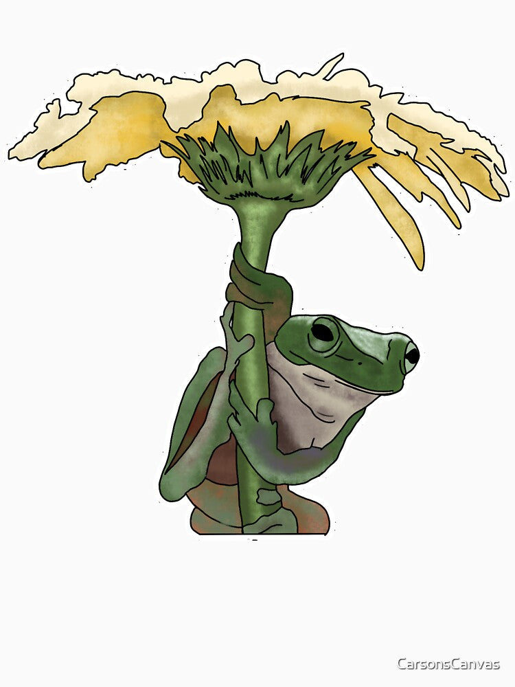 Froggy with a flower by CarsonsCanvas T-Shirts, Hoodie, Sweatshirt | BlankRebels.com (Image 2)