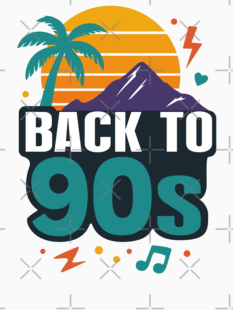 Back to 90s Retro Sunset Art. by alik7 T-Shirts, Hoodie, Sweatshirt | BlankRebels.com (Image 3)