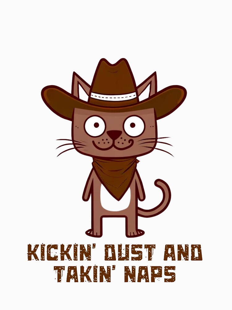 Cowboy cat with hut by MatPigeon T-Shirts, Hoodie, Sweatshirt | BlankRebels.com (Image 3)