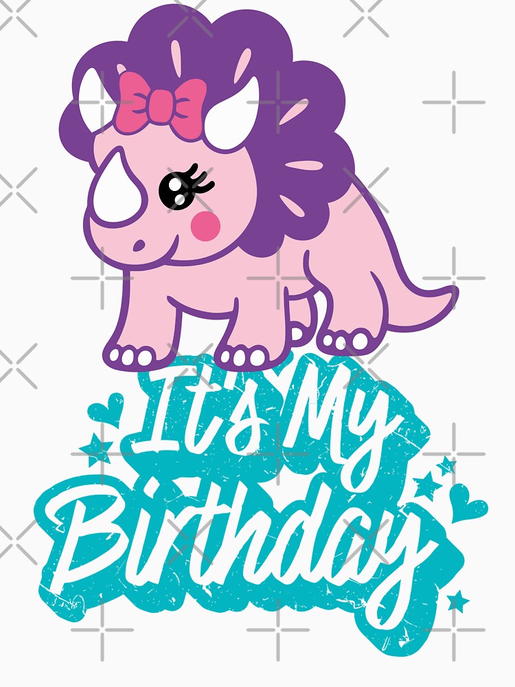 Party Dinosaur Birthday Dinosaur Squad It's My Birthday Kids Youth Boys Girls Cute Dinosaur Kawaii Men Women by... (Image 3)