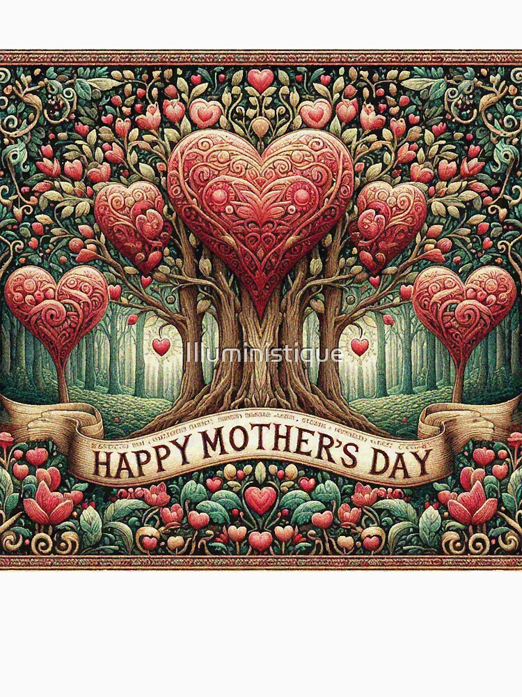 Mothers Day Tree Hearts by Illuministique T-Shirts, Hoodie, Sweatshirt | BlankRebels.com (Image 3)