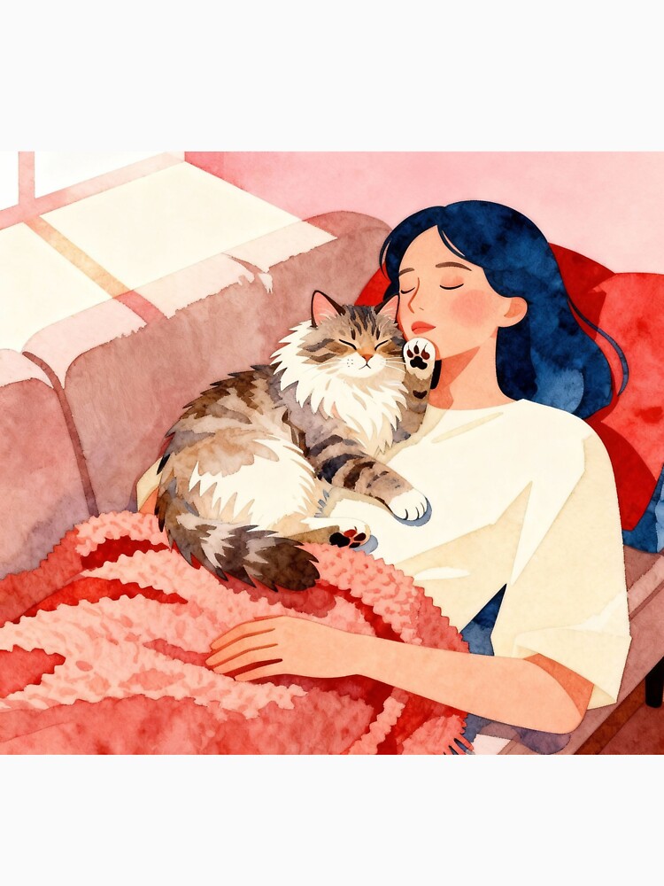 Cute Cat Mom Art by HappySproutArt T-Shirts, Hoodie, Sweatshirt | BlankRebels.com (Image 3)