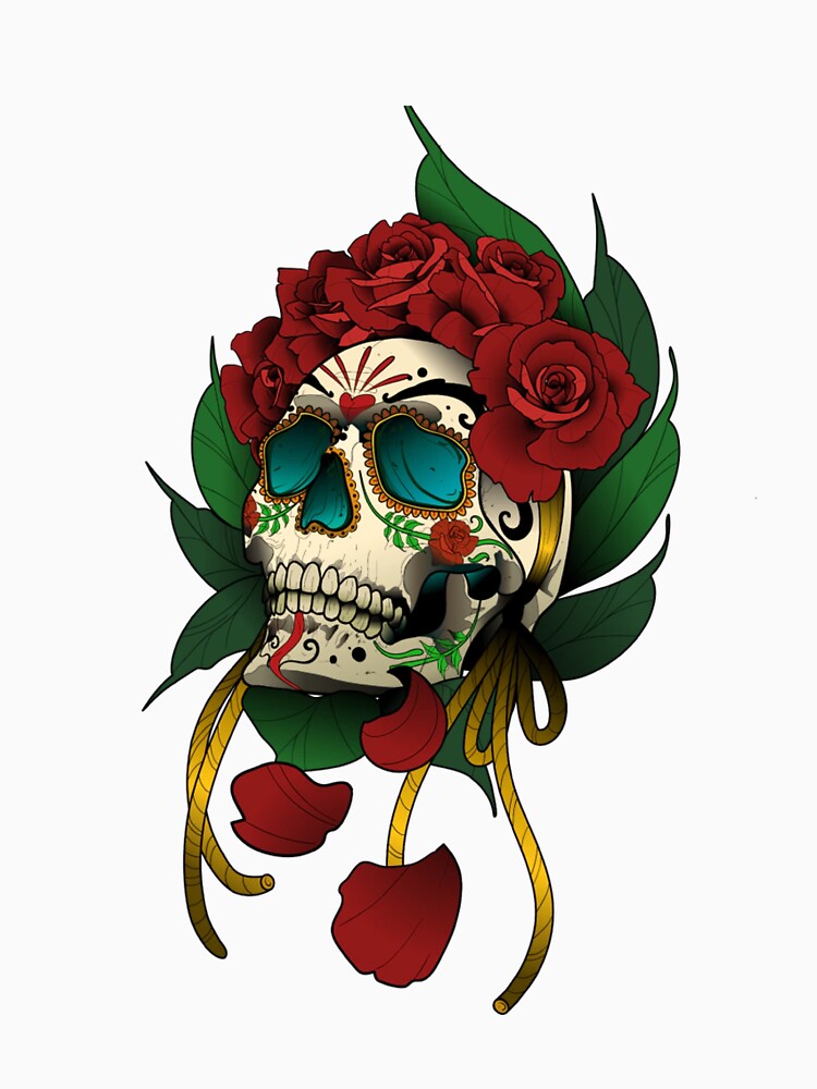 Festive skull by PATRICIA TRINCA T-Shirts, Hoodie, Sweatshirt | BlankRebels.com (Image 3)