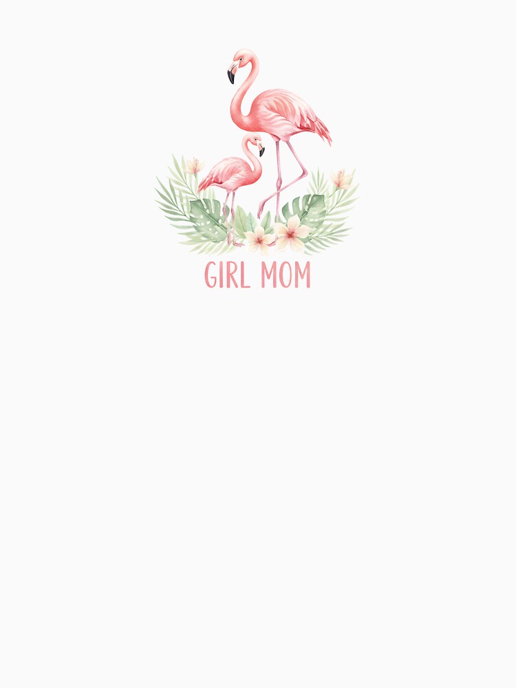 Watercolor Flamingo Mother and Baby Girl Mom by Kvarny T-Shirts, Hoodie, Sweatshirt | BlankRebels.com (Image 3)