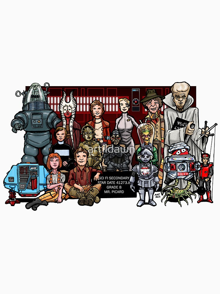Sci Fi Secondary School photo by artildawn T-Shirts, Hoodie, Sweatshirt | BlankRebels.com (Image 3)
