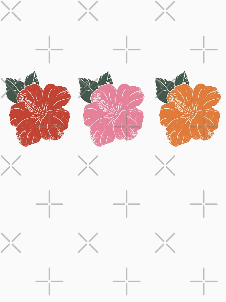 Hibiscus Flowers Colors by DesignPMG T-Shirts, Hoodie, Sweatshirt | BlankRebels.com (Image 3)