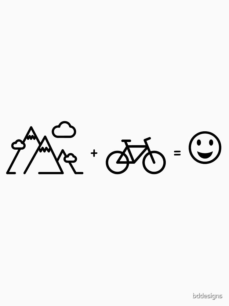 mountain plus bike equals happy by bddesigns T-Shirts, Hoodie, Sweatshirt | BlankRebels.com (Image 3)