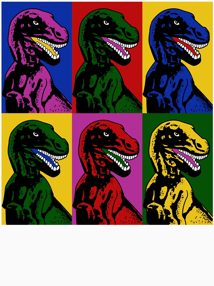 Dinosaur Pop Art by Michael Brian T-Shirts, Hoodie, Sweatshirt | BlankRebels.com (Image 3)