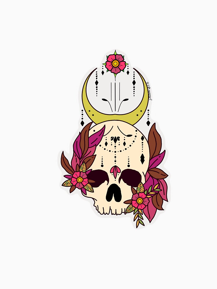 Esoteric Skull by FranettiArt T-Shirts, Hoodie, Sweatshirt | BlankRebels.com (Image 3)