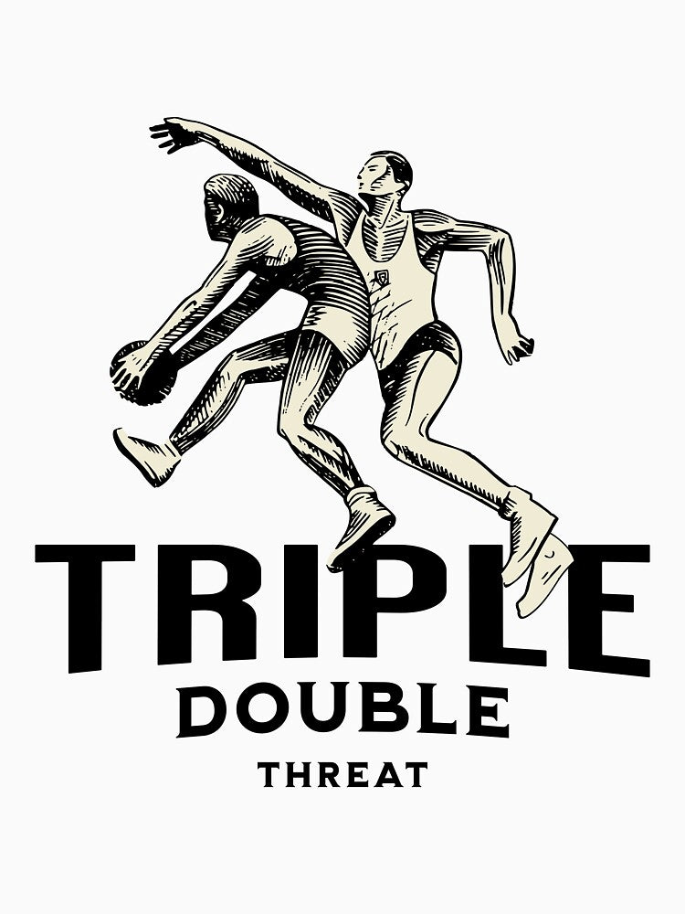 Basketball Stars - Triple Double Threat by BlueCoastPOD T-Shirts, Hoodie, Sweatshirt | BlankRebels.com (Image 3)