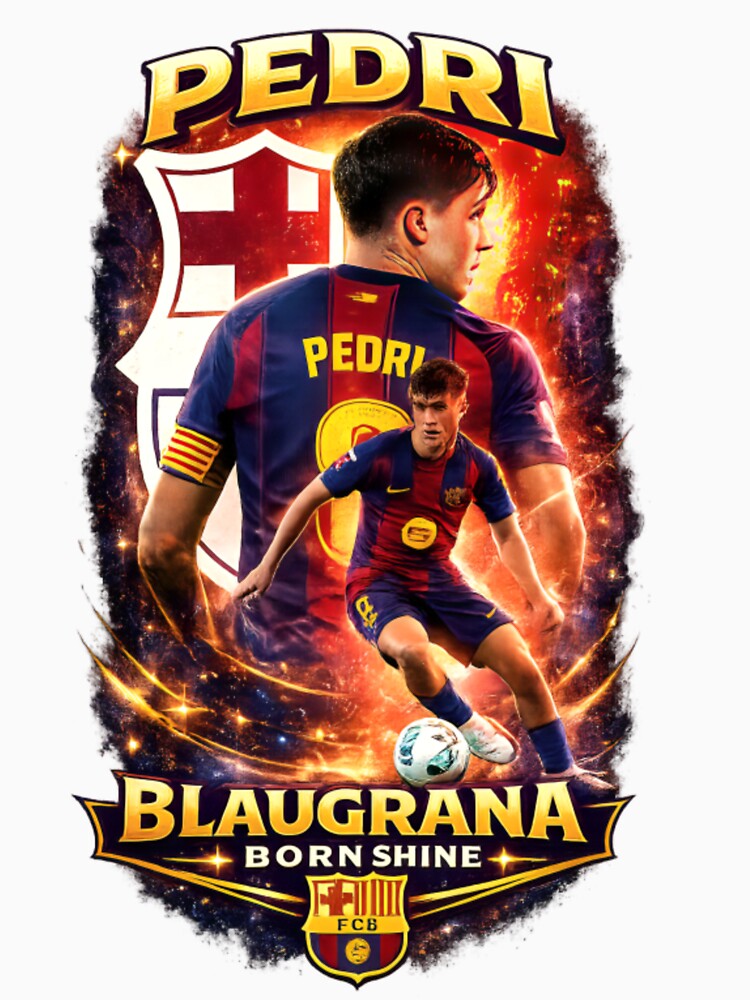 Pedri Blaugrana Wonder Kid Vintage Football Fan by CatLovers Studio