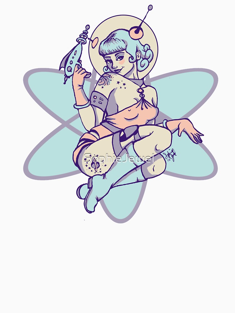 Space Babe by SophieJewel T-Shirts, Hoodie, Sweatshirt | BlankRebels.com (Image 3)