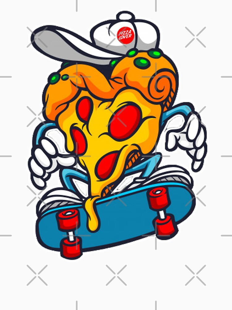 Skater Pizza by hattem T-Shirts, Hoodie, Sweatshirt | BlankRebels.com (Image 3)