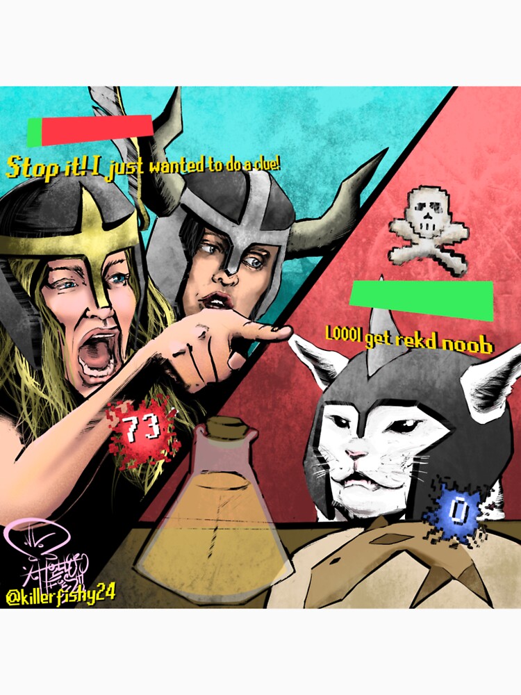 RuneScape - Woman Yelling at Cat by killerfishy24