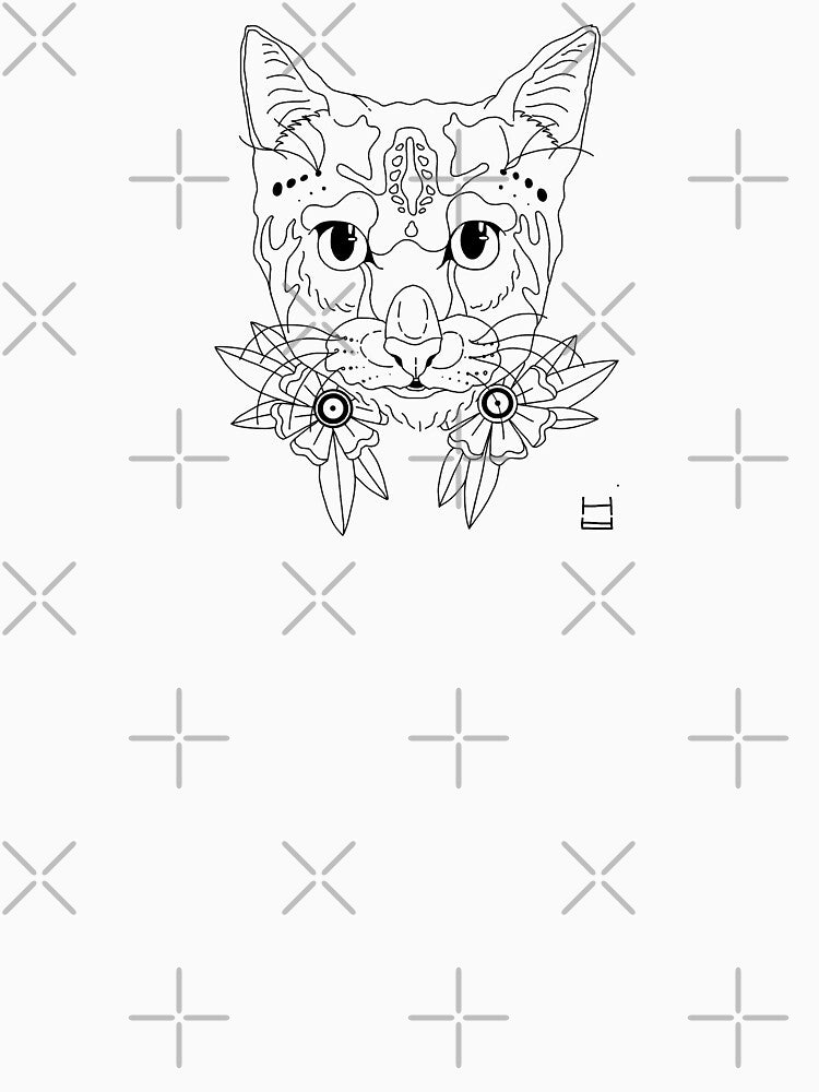 Floral Cat by Heliantus Annuus T-Shirts, Hoodie, Sweatshirt | BlankRebels.com (Image 3)