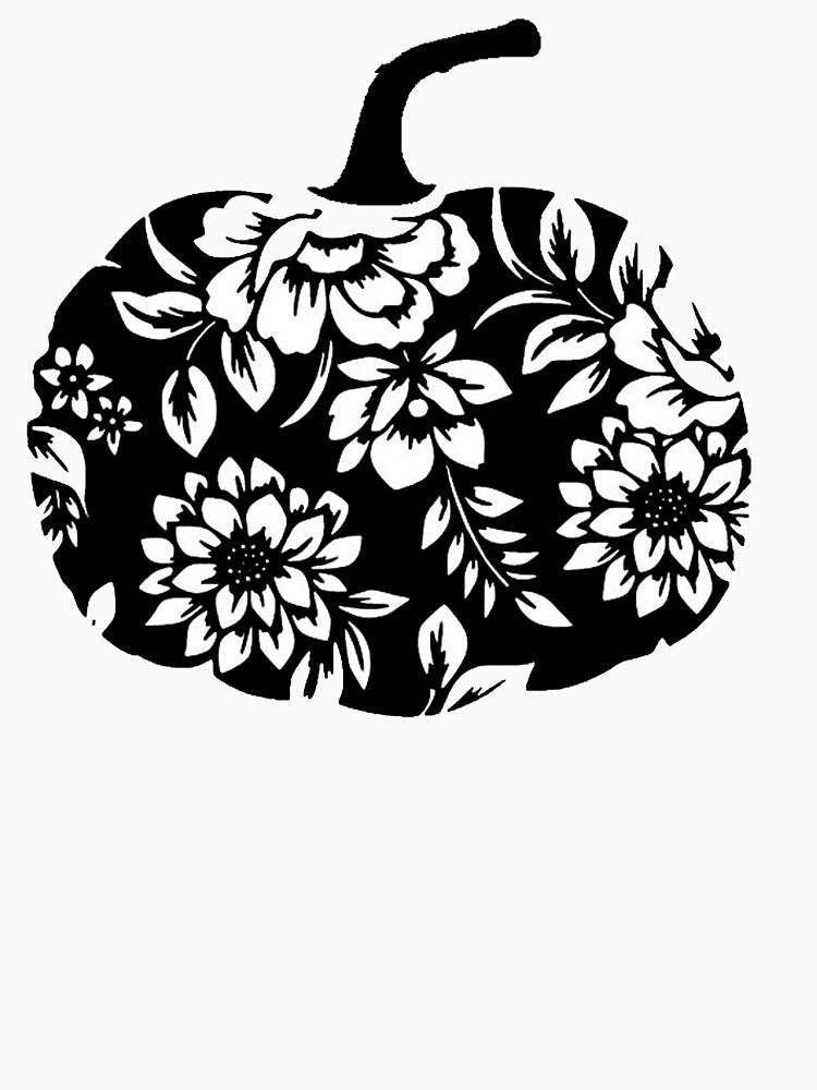 Black Pumpkin, Pumpkin With Flowers, Floral Pumpkin | Thanksgiving Sayings by ghazalish T-Shirts, Hoodie,... (Image 3)