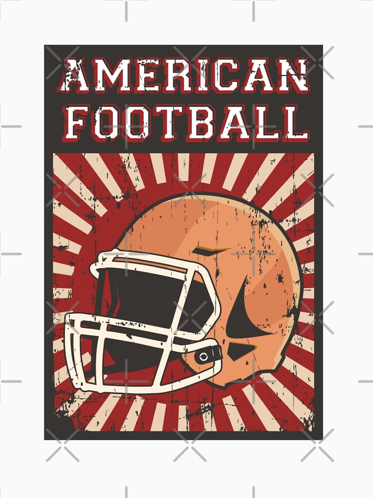 American Football Helmet Poster red by OikieToikie T-Shirts, Hoodie, Sweatshirt | BlankRebels.com (Image 2)