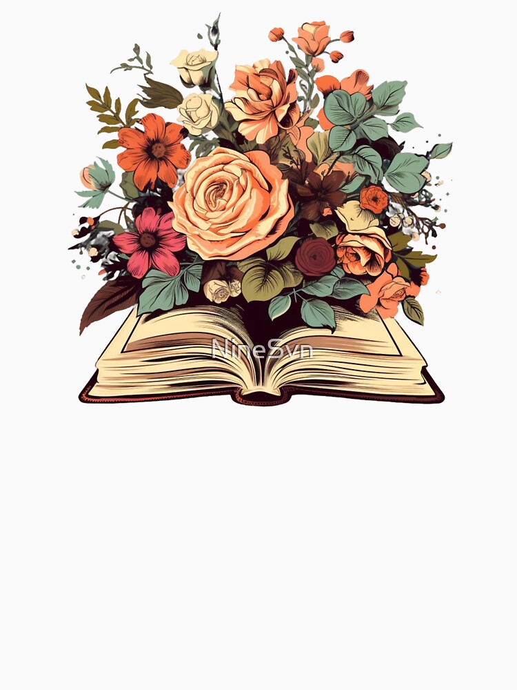 Floral Book by NineSvn T-Shirts, Hoodie, Sweatshirt | BlankRebels.com (Image 3)